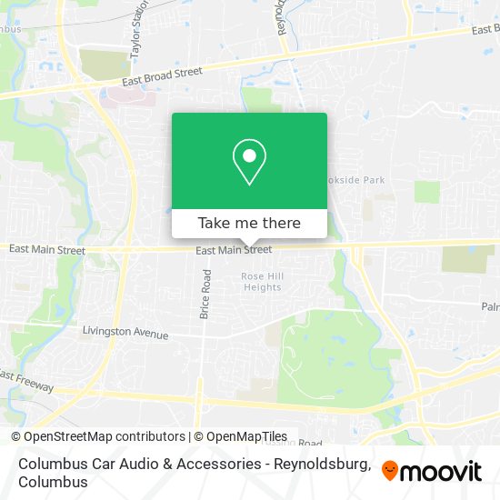 Mapa de Columbus Car Audio & Accessories - Reynoldsburg