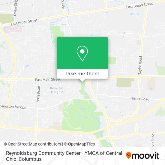 Mapa de Reynoldsburg Community Center - YMCA of Central Ohio