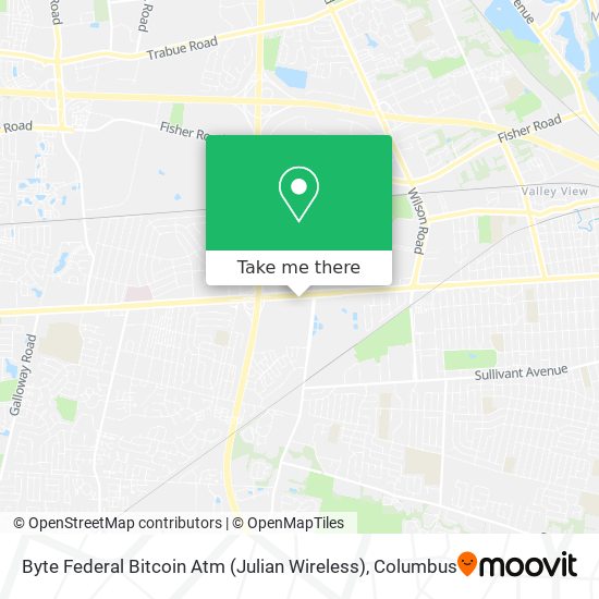 Mapa de Byte Federal Bitcoin Atm (Julian Wireless)