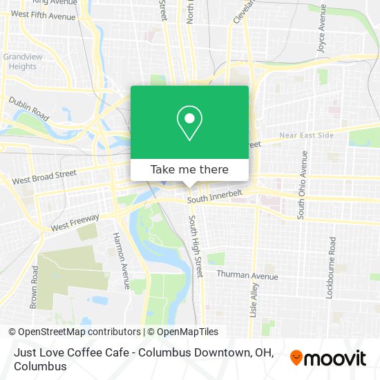 Just Love Coffee Cafe - Columbus Downtown, OH map