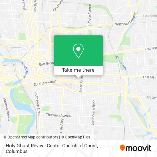 Mapa de Holy Ghost Revival Center Church of Christ
