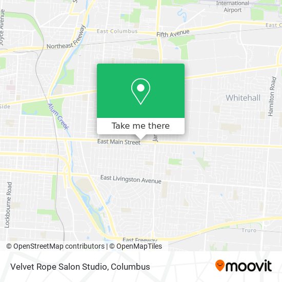 Velvet Rope Salon Studio map