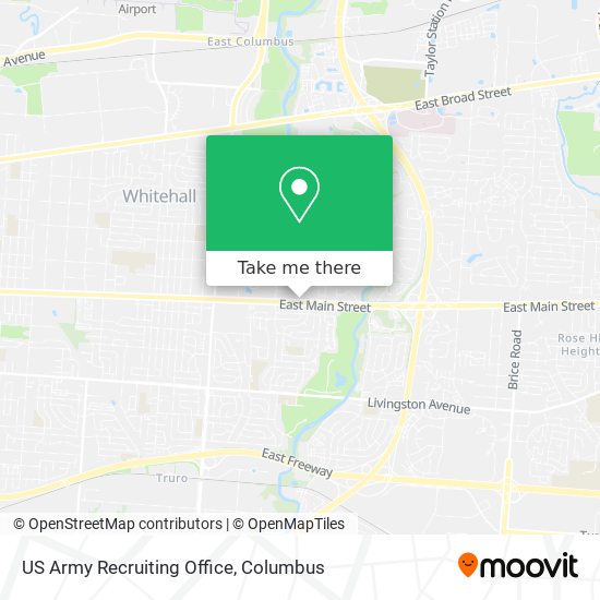 US Army Recruiting Office map