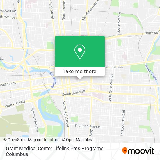 Grant Medical Center Lifelink Ems Programs map