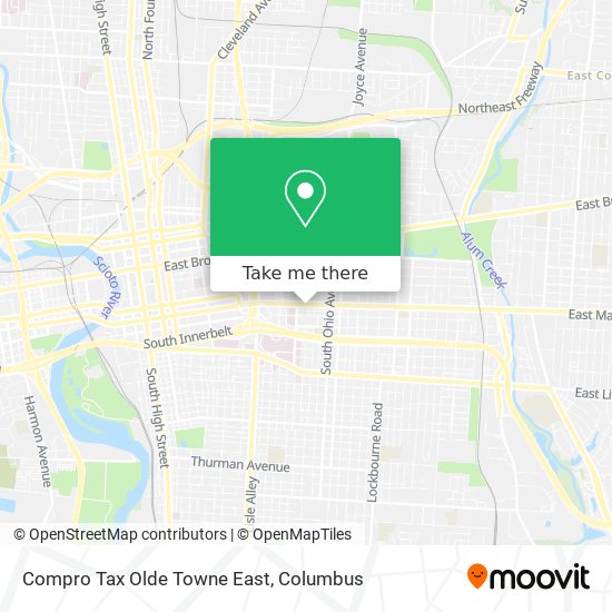 Compro Tax Olde Towne East map