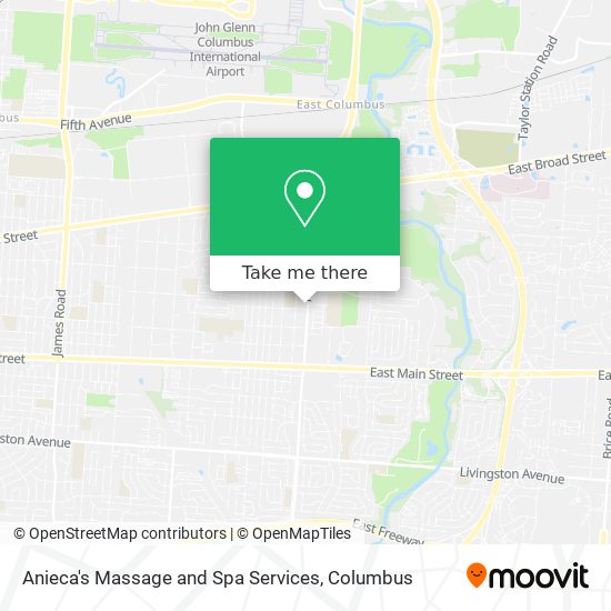 Anieca's Massage and Spa Services map
