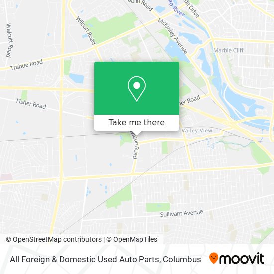 All Foreign & Domestic Used Auto Parts map