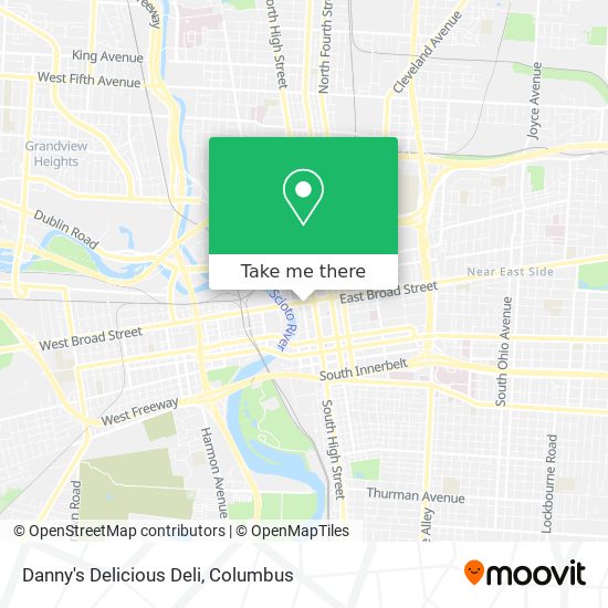 Danny's Delicious Deli map