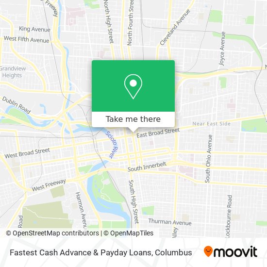 Fastest Cash Advance & Payday Loans map