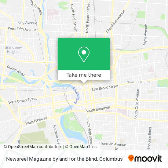 Newsreel Magazine by and for the Blind map