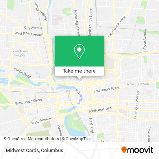 Midwest Cards map