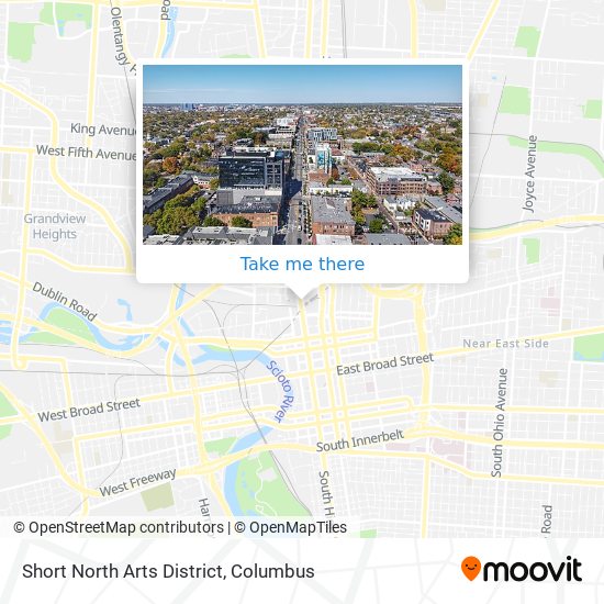 Short North Arts District map
