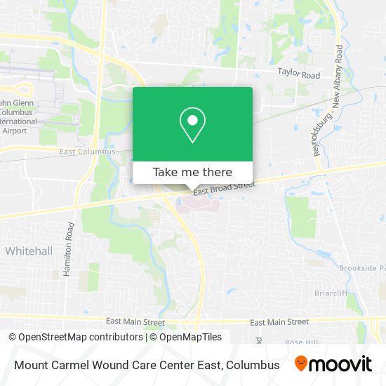 Mapa de Mount Carmel Wound Care Center East
