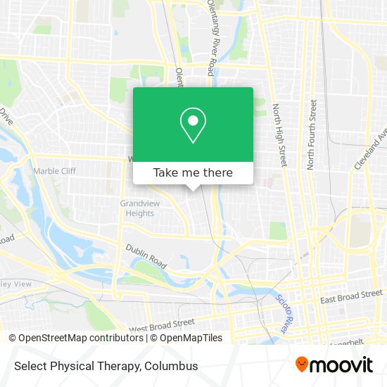 Select Physical Therapy map