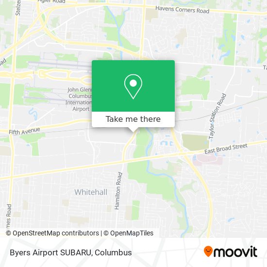 Byers Airport SUBARU map