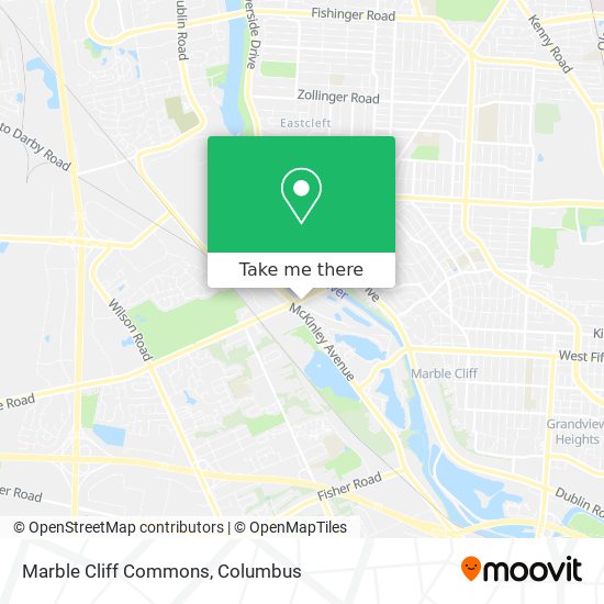 Marble Cliff Commons map