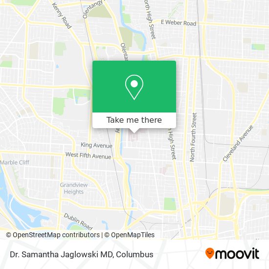 Dr. Samantha Jaglowski MD map
