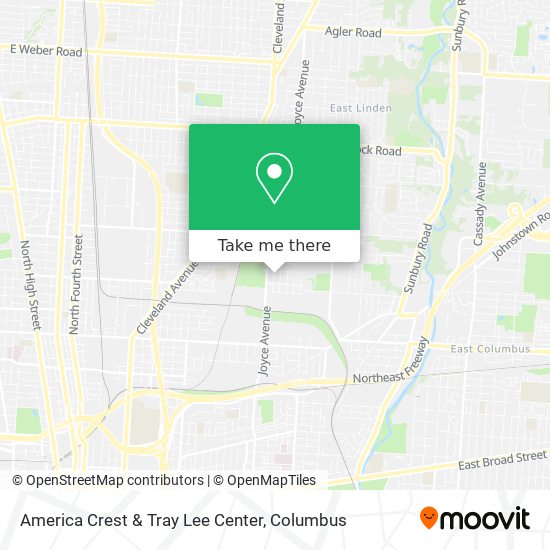 America Crest & Tray Lee Center map