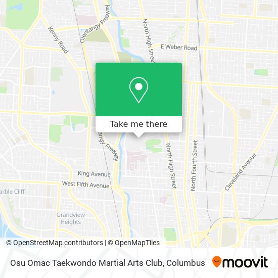 Mapa de Osu Omac Taekwondo Martial Arts Club