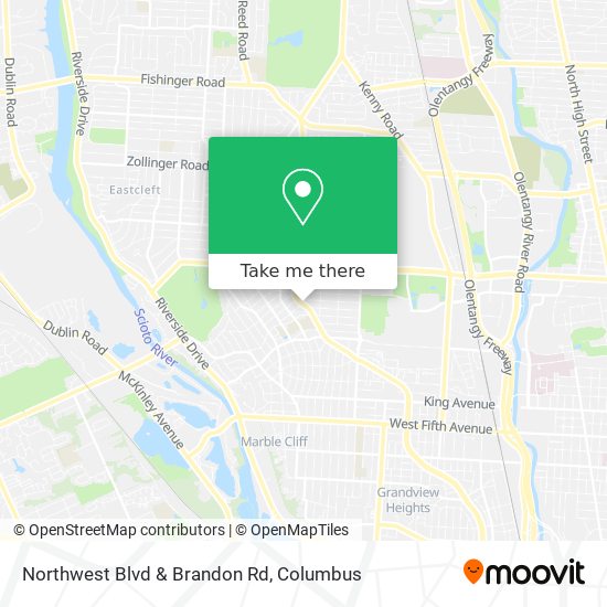Mapa de Northwest Blvd & Brandon Rd