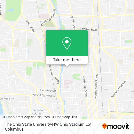 Mapa de The Ohio State University-NW Ohio Stadium Lot