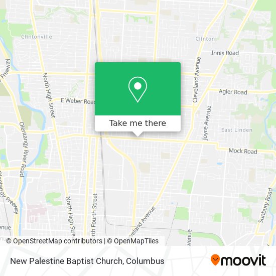 New Palestine Baptist Church map
