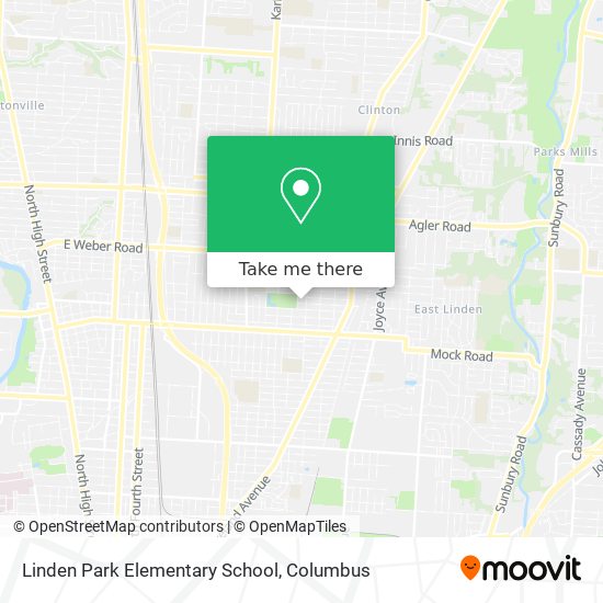 Linden Park Elementary School map