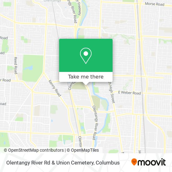 Olentangy River Rd & Union Cemetery map