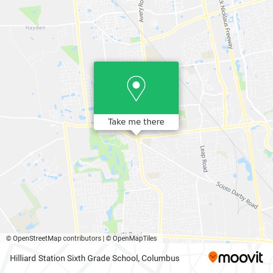 Hilliard Station Sixth Grade School map