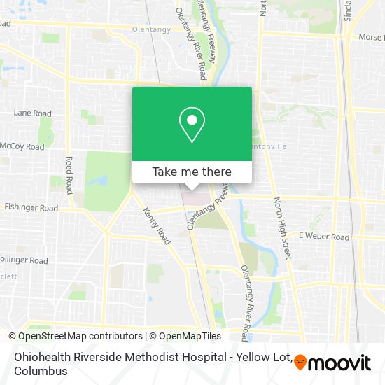 Ohiohealth Riverside Methodist Hospital - Yellow Lot map