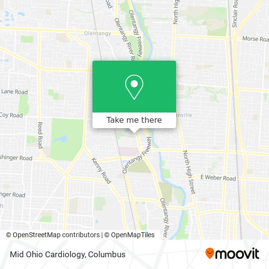 Mid Ohio Cardiology map