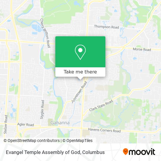 Evangel Temple Assembly of God map