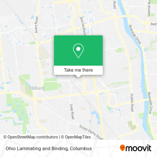 Ohio Laminating and Binding map