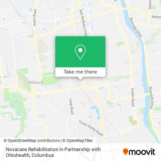 Novacare Rehabilitation in Partnership with Ohiohealth map