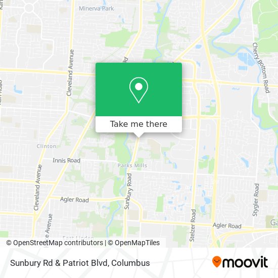 Mapa de Sunbury Rd & Patriot Blvd