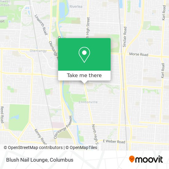 Blush Nail Lounge map