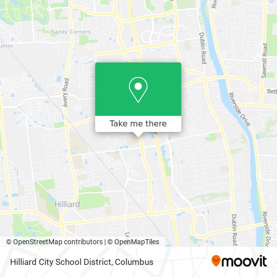 Hilliard City School District map