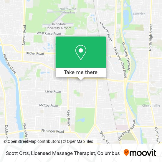 Scott Orts, Licensed Massage Therapist map