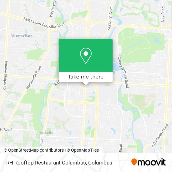 Mapa de RH Rooftop Restaurant Columbus