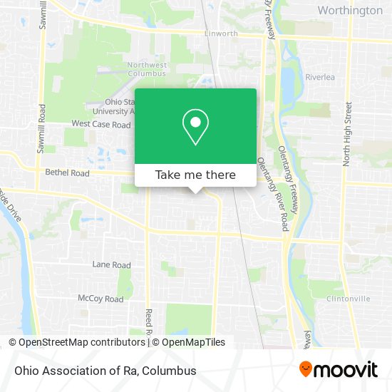 Mapa de Ohio Association of Ra