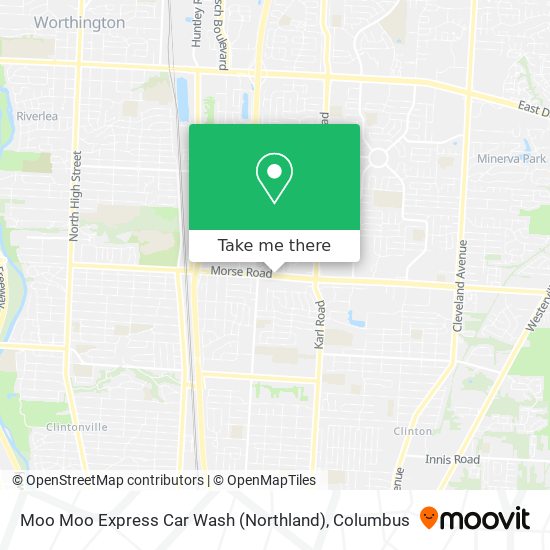 Mapa de Moo Moo Express Car Wash (Northland)