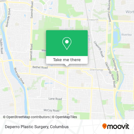 Mapa de Deperro Plastic Surgery