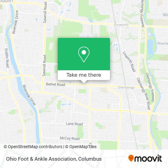 Ohio Foot & Ankle Association map