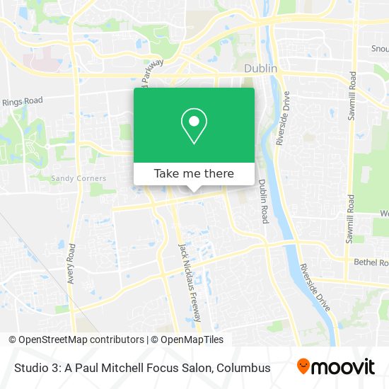 Studio 3: A Paul Mitchell Focus Salon map