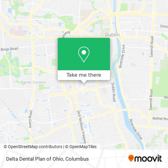 Delta Dental Plan of Ohio map