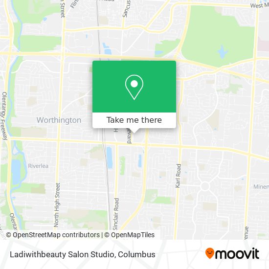 Mapa de Ladiwithbeauty Salon Studio
