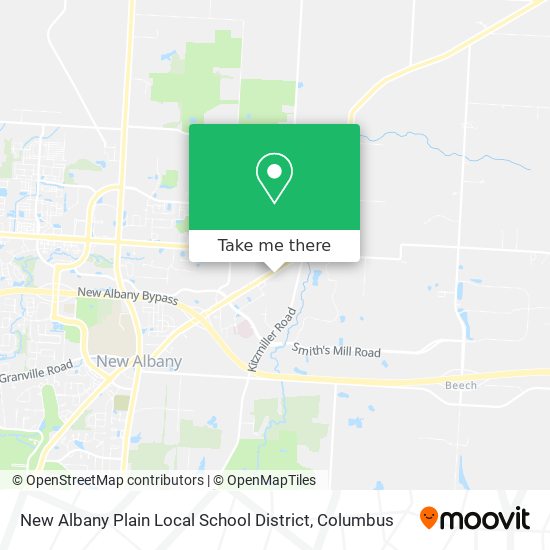 New Albany Plain Local School District map