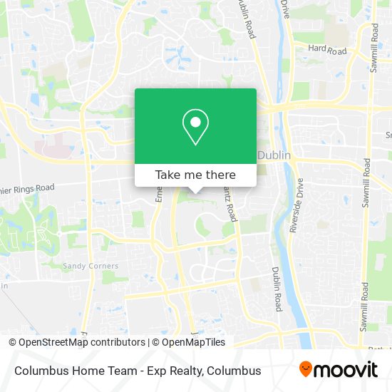 Columbus Home Team - Exp Realty map