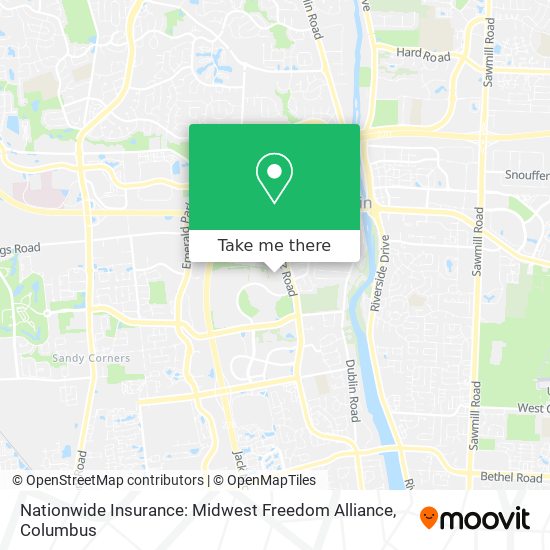 Mapa de Nationwide Insurance: Midwest Freedom Alliance
