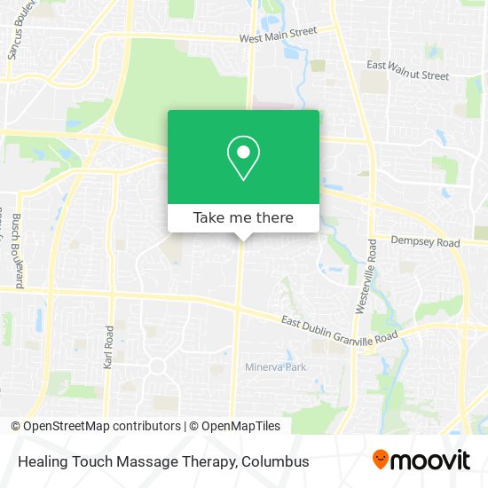 Healing Touch Massage Therapy map